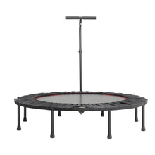 Load image into Gallery viewer, Foldable Round Trampoline T-Bar Fitness Rebounder Safety Pad Workout Black