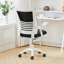 Load image into Gallery viewer, Fabric Executive Desk Chair with Flip up Armrests Adjustable and Swivel Home Office Chair,Black