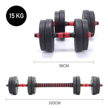 Load image into Gallery viewer, Adjustable Dumbbells Weights Lifting Barbell Set Gym Workout