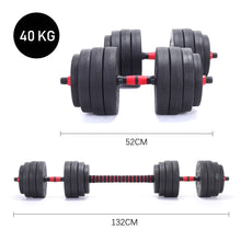 Load image into Gallery viewer, Adjustable Dumbbells Weights Lifting Barbell Set Gym Workout