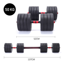 Load image into Gallery viewer, Adjustable Dumbbells Weights Lifting Barbell Set Gym Workout