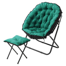 Load image into Gallery viewer, Folding Moon Chair With Footstool Set