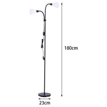 Load image into Gallery viewer, Modern Double Headed Floor Lamp Adjustable Standing Reading Lights