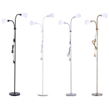 Load image into Gallery viewer, Modern Double Headed Floor Lamp Adjustable Standing Reading Lights