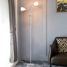 Load image into Gallery viewer, Modern Double Headed Floor Lamp Adjustable Standing Reading Lights