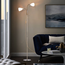 Load image into Gallery viewer, Modern Double Headed Floor Lamp Adjustable Standing Reading Lights