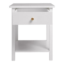 Load image into Gallery viewer, Wooden Bedside Table Cabinet With Drawer