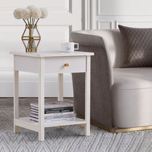 Load image into Gallery viewer, Wooden Bedside Table Cabinet With Drawer