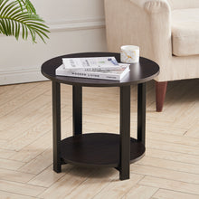 Load image into Gallery viewer, 50CM& 60CM double deck round coffee table