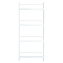 Load image into Gallery viewer, 4 Tier Wood Wall Hanging Bookshelf Magazine Papers Rack White