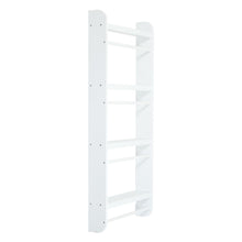 Load image into Gallery viewer, 4 Tier Wood Wall Hanging Bookshelf Magazine Papers Rack White