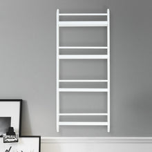Load image into Gallery viewer, 4 Tier Wood Wall Hanging Bookshelf Magazine Papers Rack White