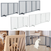 Load image into Gallery viewer, Foldable Pet Gate Fence Dog Barrier Doorway Free Standing