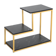 Load image into Gallery viewer, 3 Tier L-Shaped Coffee End Side Table Storage Shelf-4 colors