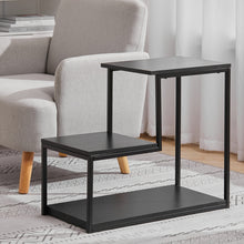 Load image into Gallery viewer, 3 Tier L-Shaped Coffee End Side Table Storage Shelf-4 colors