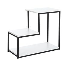 Load image into Gallery viewer, 3 Tier L-Shaped Coffee End Side Table Storage Shelf-4 colors