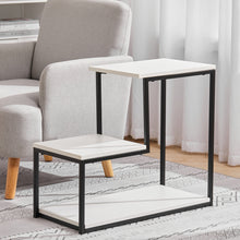 Load image into Gallery viewer, 3 Tier L-Shaped Coffee End Side Table Storage Shelf-4 colors