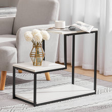 Load image into Gallery viewer, 3 Tier L-Shaped Coffee End Side Table Storage Shelf-4 colors