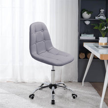 Load image into Gallery viewer, Adjustable Swivel Office Chair in PU Leather and Chrome Base