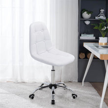 Load image into Gallery viewer, Adjustable Swivel Office Chair in PU Leather and Chrome Base