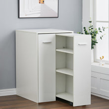 Load image into Gallery viewer, Large Rolling Bookcase Cabinet 6 Tiers Slide Out Shelves Storage Unit Bookshelf