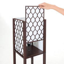 Load image into Gallery viewer, Hollow Out Shelf Floor Lamp Light 4 Tiered Shelves Storage Display Square