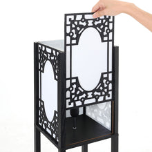 Load image into Gallery viewer, 3-in-1 Wooden & Linen Floor Lamp with Shelves Units