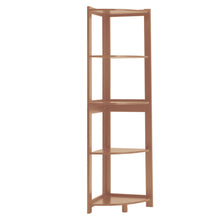 Load image into Gallery viewer, 5-Tier Corner Shelf Rack Ladder Shaped Bookcase Plant Stand