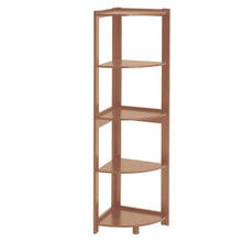 Load image into Gallery viewer, 5-Tier Corner Shelf Rack Ladder Shaped Bookcase Plant Stand