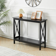 Load image into Gallery viewer, Wooden Console Table Hall Desk Side/End Table with Shelf