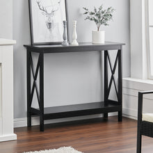 Load image into Gallery viewer, Wooden Console Table Hall Desk Side/End Table with Shelf