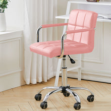 Load image into Gallery viewer, Cushioned Computer Office Desk Chair Chrome Legs Lift Swivel Adjustable-4 colors