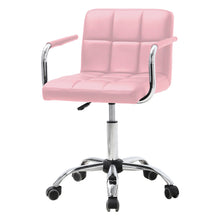 Load image into Gallery viewer, Cushioned Computer Office Desk Chair Chrome Legs Lift Swivel Adjustable-4 colors