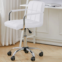 Load image into Gallery viewer, Cushioned Computer Office Desk Chair Chrome Legs Lift Swivel Adjustable-4 colors
