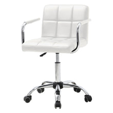 Load image into Gallery viewer, Cushioned Computer Office Desk Chair Chrome Legs Lift Swivel Adjustable-4 colors