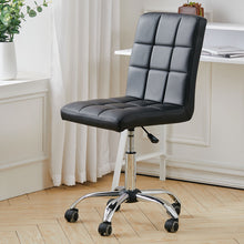 Load image into Gallery viewer, PU Swivel Office Chair Adjustable Computer Desk Armless Seat High Back Wheel-4 colors