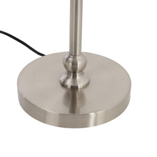 Load image into Gallery viewer, 40W Vintage Style Antique Silver Table Lamp with Pleated Cream Shade Complete