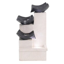 Load image into Gallery viewer, 3-Tier Bowl Electric Cascade Water Feature LED Light