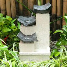 Load image into Gallery viewer, 3-Tier Bowl Electric Cascade Water Feature LED Light