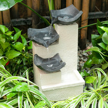 Load image into Gallery viewer, 3-Tier Bowl Electric Cascade Water Feature LED Light