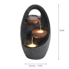 Load image into Gallery viewer, Egg Shape Pool Electric Water Feature with LED Light