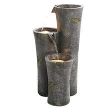 Load image into Gallery viewer, Outdoor tree leaf grain rockery Cascading Electric Water Feature LED Light