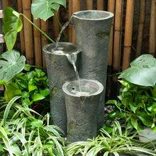 Load image into Gallery viewer, Outdoor tree leaf grain rockery Cascading Electric Water Feature LED Light