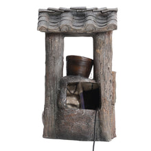 Load image into Gallery viewer, Eaves Clay Pot Electric Fountain Water Feature LED Light