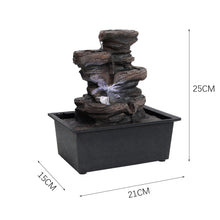 Load image into Gallery viewer, Garden Ornamental Fountain Electric with Pump LED Light, Small Rockery
