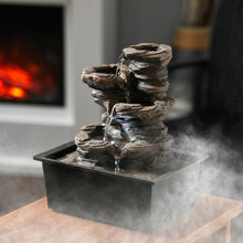 Load image into Gallery viewer, Garden Ornamental Fountain Electric with Pump LED Light, Small Rockery