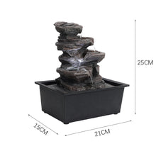 Load image into Gallery viewer, Garden Ornamental Fountain Electric with Pump LED Light, Small Rockery