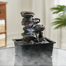 Load image into Gallery viewer, Garden Ornamental Fountain Electric with Pump LED Light, Small Rockery
