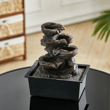 Load image into Gallery viewer, Garden Ornamental Fountain Electric with Pump LED Light, Small Rockery