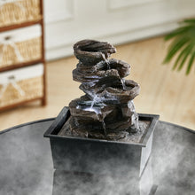Load image into Gallery viewer, Garden Ornamental Fountain Electric with Pump LED Light, Small Rockery